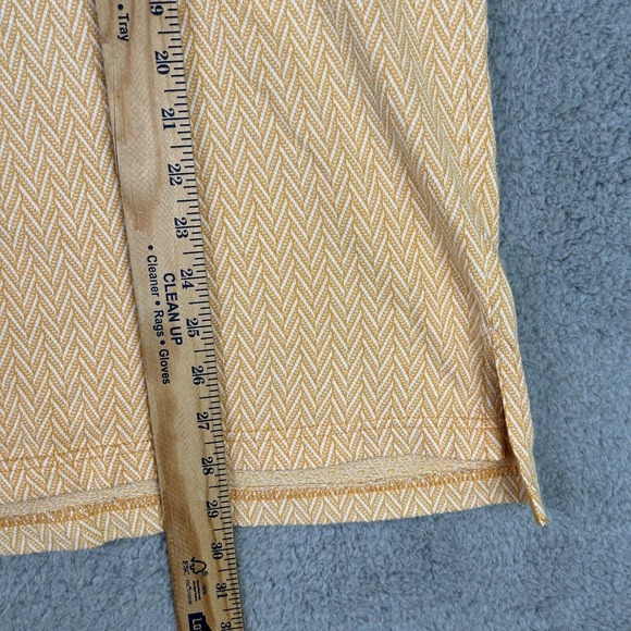 Lee Sport Shirt Mens Large Orange Striped Vtg TN Polo‎ Short Sleeve Embroidered - Picture 4 of 10